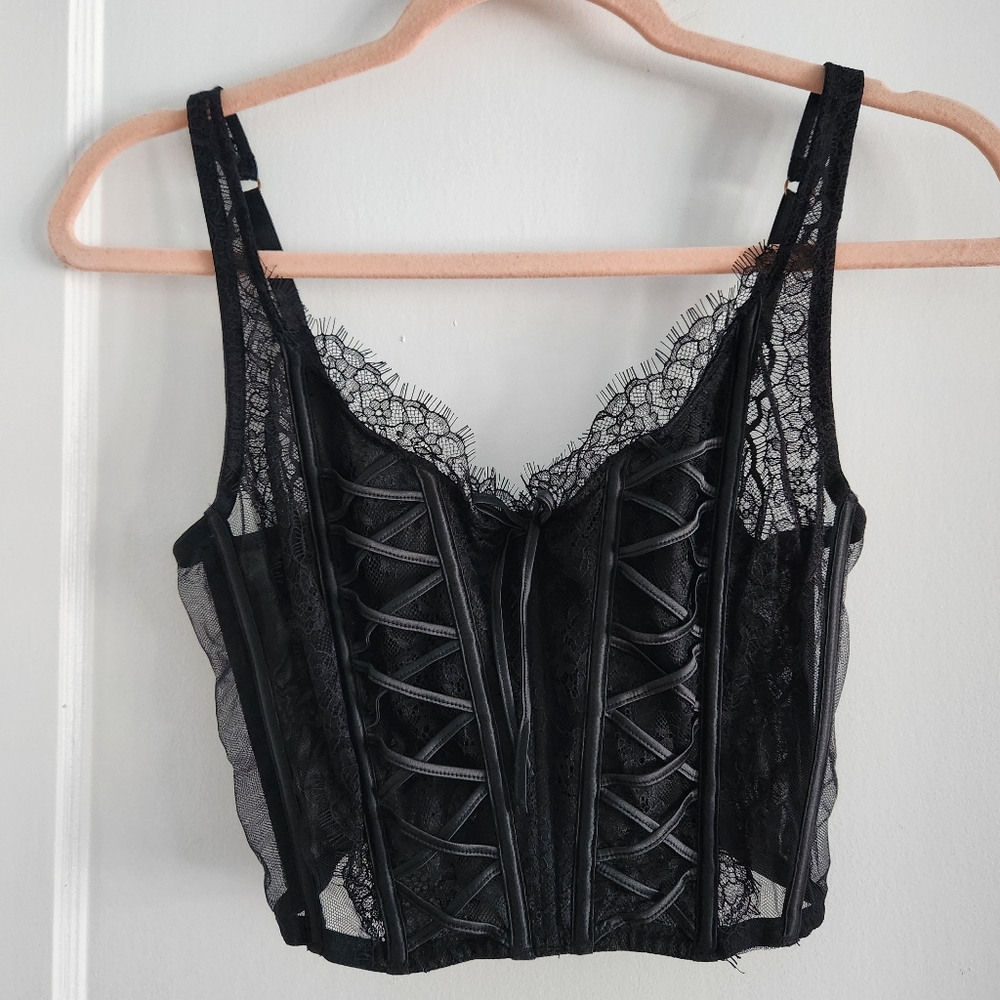 Black Victoria's Secret Corset Top